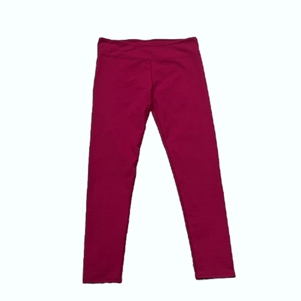 Fabletics high rise dark berry pink leggings large 7/8 stretchy